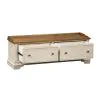 Liberty Furniture 498-OT47 Morgan Creek - Storage Hall Bench - Antique White / Wirebrushed Tobacco Accents