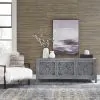 Liberty Furniture 2077-AC6526 Marisol - 3 Door Accent TV Stand - Washed Gray