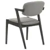 CoasterEssence 115112 Stevie - Padded Wood Dining Arm Chair (Set of 2) - Black