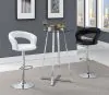 CoasterEveryday 100026 Zanella - Round Glass Top Bistro Bar Table - Chrome