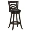 CoasterEssence 101930 Calecita - Wood Swivel Bar Stool (Set of 2) - Cappuccino
