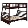 CoasterEssence 460184 Ashton - 2-Drawer Wood Twin Over Full Bunk Bed - Cappuccino