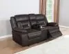 CoasterEveryday 651355 Greer - Upholstered Motion Reclining Loveseat - Brown