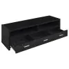CoasterEssence 700645 Alton - 3-Drawer Engineered Wood TV Stand - Black Oak
