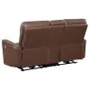 Coaster Fine Furniture 610265P Greenfield - Upholstered Power Reclining Loveseat - Saddle Brown