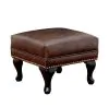 Furniture of America CM-AC6801BR-OT Vaugh - Ottoman - Rustic Brown