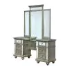 Furniture of America CM7673V-SET Salamanca - Vanity With Stool - Silver