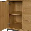 Intercon NP-BR-5406GC-NTO-C Newport - Gentleman's Chest - Natural Oak