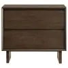 Coaster Fine Furniture 225012 Glenwood - 2-Drawer Nightstand Bedside Table - Warm Brown