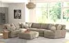Jackson Furniture Industries 3145/63/59/31/96/28-28 Jackson Furniture Industries 3145/63/59/31/96/28-28 Turner - 5 Piece Sectional With RSF Cuddler With Cocktail Ottoman - Mushroom