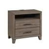 New Classic B3412-040 Harrisburg - 2 Drawer Nightstand - Walnut