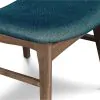 New Classic D1651-20-FGR Oscar - Chair With Cushion (Set of 2) - Walnut / Forest Green
