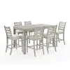 New Classic 40-D1652C-6C New Classic 40-D1652C-6C Pascal - Counter Dining Table With 6 Chairs - Driftwood