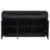 Coaster Fine Furniture 115395 Leandro - 2-Drawer Dining Sideboard Server - Burnished Black