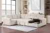 Coaster Fine Furniture 501205B3 Devonshire - Right Chaise With Storage & 1 Piece Pillow, Box 3 of 3 - Camel