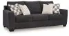 Benchcraft® 63101/38/35 Benchcraft® 63101/38/35 Loreo - 2 Pc. - Sofa, Loveseat - Ebony