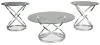 Ashley Furniture T270-13 Hollynyx - Occasional Table Set (Set of 3) - Chrome Finish