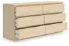 Ashley Furniture EB9632-231 Ashley Furniture EB9632-231 Onita - Six Drawer Dresser - Natural