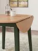 Ashley Furniture D401-15 Ashley Furniture D401-15 Gesthaven - Round Dining Room Drop Leaf Table - Natural / Green