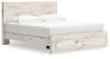 Ashley Furniture B2310B11 Ashley Furniture B2310B11 Lawroy - King Panel Bed With Storage Footboard - Light Natural