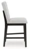 Ashley Furniture D618-124 Neymorton - Upholstered Barstool (Set of 2) - Dark Grayish Brown