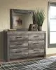 Ashley Furniture B440/31/36/71/96/92 Ashley Furniture B440/31/36/71/96/92 Wynnlow - 5 Pc. - Dresser, Mirror, Queen Panel Bed, Nightstand - Gray