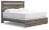 Ashley Furniture PCB2405B8 Ashley Furniture PCB2405B8 Graystorm - King Panel Bed - Brown Gray