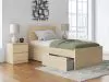 Ashley Furniture EB9632B10 Ashley Furniture EB9632B10 Onita - Twin Panel Platform Bed With 1 Side Storage - Natural