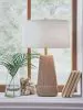 Ashley Furniture L100854 Dellner - Ceramic Table Lamp - Mocha