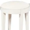 Samuel Lawrence Furniture S458-414 Bella White - Kids 3-Drawer Vanity Desk And Upholstered Stool Set - White