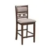 New Classic D1701-42S-CHY New Classic D1701-42S-CHY Gia - 3 Piece Dining Set (Counter Drop Leaf Table & 2 Chairs) Fabric - Cherry
