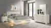 CoasterEssence 202990KE-S4 Jessica - 4 Piece Eastern King LED Bedroom Set - Cream White