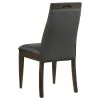 CoasterEssence 115272 Wes - Upholstered Dining Side Chair (Set of 2) - Dark Walnut