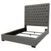 CoasterEssence 300621KW Camille - Upholstered California King Panel Bed - Gray