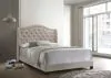 CoasterEssence 310073F Sonoma - Upholstered Full Wingback Bed - Beige
