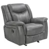 CoasterEveryday 650354-S3 Conrad - 3 Piece Upholstered Padded Arm Motion Sofa Set - Gray