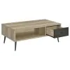Coaster Fine Furniture 701038 Welsh - 1-Drawer Engineered Wood Coffee Table Antique Pine - Distressed Pine