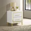 Coaster Fine Furniture 224732 Lucia - 2-Drawer Nightstand - White