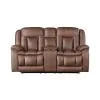 New Classic U2505-25P1-BRW New Classic U2505-25P1-BRW Morello - Console Loveseat With Power Footrest - Brown