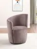 Coaster Fine Furniture 907528 Nueva - Upholstered Swivel Chair Curved Backrest - Blush