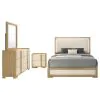 Coaster Fine Furniture 215651KE-S4 Hyland - 4 Piece Eastern King Bedroom Set - Natural
