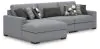 Benchcraft® 61305S4 Benchcraft® 61305S4 Bealton - 3-Piece Sectional With LAF Corner Chaise - Salt And Pepper