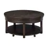 Liberty Furniture 811-OT1010 Weston - Round Lift Top Cocktail Table - Peppercorn