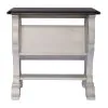 Liberty Furniture 455W-OT1022 Abbey Road - Library Chair Side Table - Porcelain White / Churchill Brown