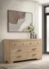 Coaster Fine Furniture 223113 Arielle - 6-Drawer Bedroom Dresser Cabinet - Light Oak