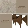 ACME DN07060 Oleia - Dining Table With Engineered Marble - Natural Marble & Walnut