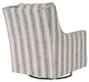 Ashley Furniture A3000207 Kambria - Swivel Glider Accent Chair - Ivory / Black