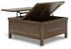 Ashley Furniture T731-9 Moriville - Lift Top Cocktail Table - Grayish Brown