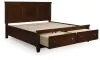 Ashley Furniture B685B18 Ashley Furniture B685B18 Danabrin - King Panel Storage Bed - Brown
