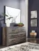 Ashley Furniture B211/31/36/69/46/56/60(2)/B100-14/92(2) Ashley Furniture B211/31/36/69/46/56/60(2)/B100-14/92(2) Drystan - 10 Pc. - Dresser, Mirror, Chest, King Bookcase Bed With 4 Storage Drawers, 2 Nightstands - Brown / Beige